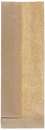 Bagcraft Papercon 300080 DublView Togo Deli Sandwich Bag, 10-3/4" Length x 3-1/2" Width x 2-1/4" Height, Natural Case of 500
