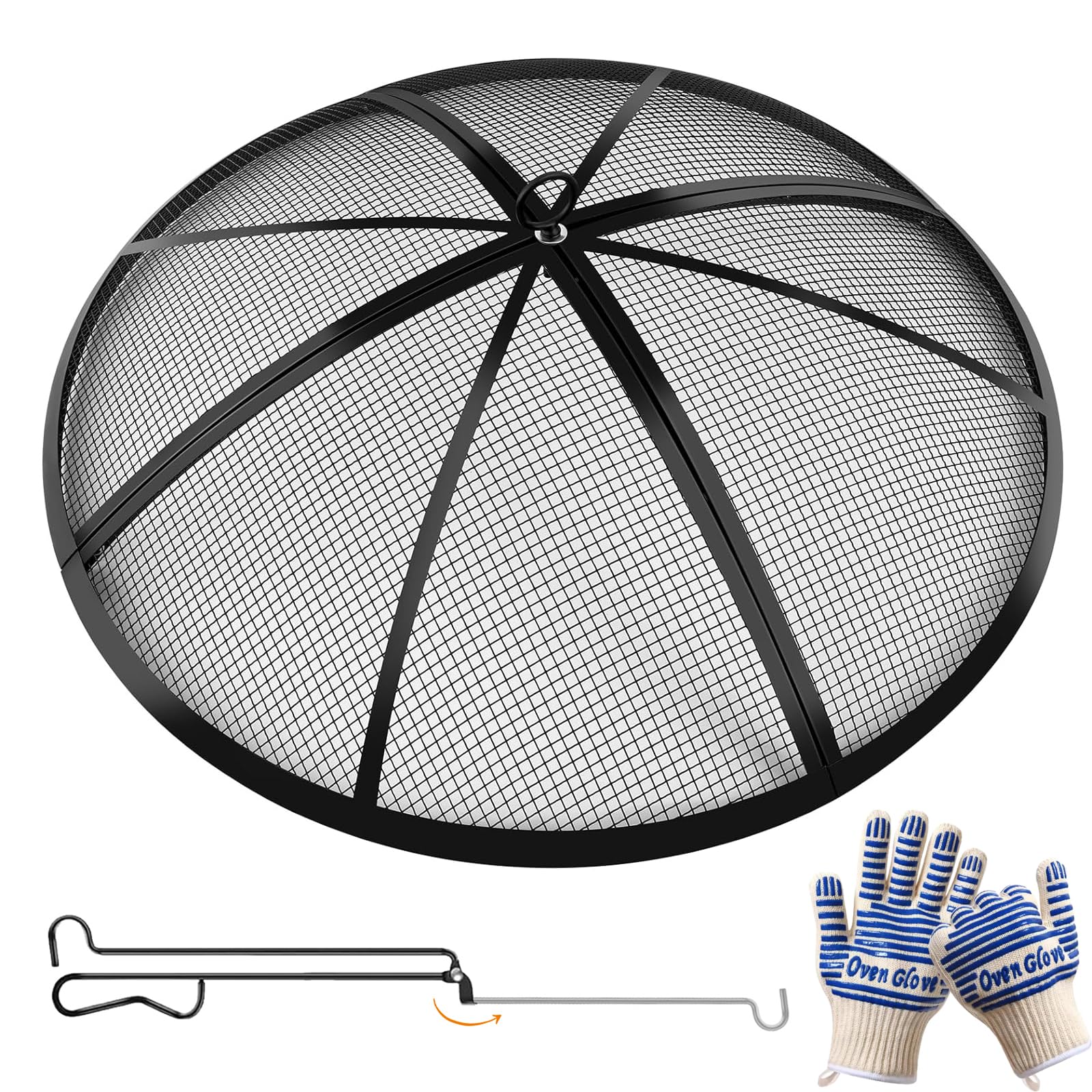 Photo 1 of Baitedelai 27-Inch Round Fire Pit Spark Screen