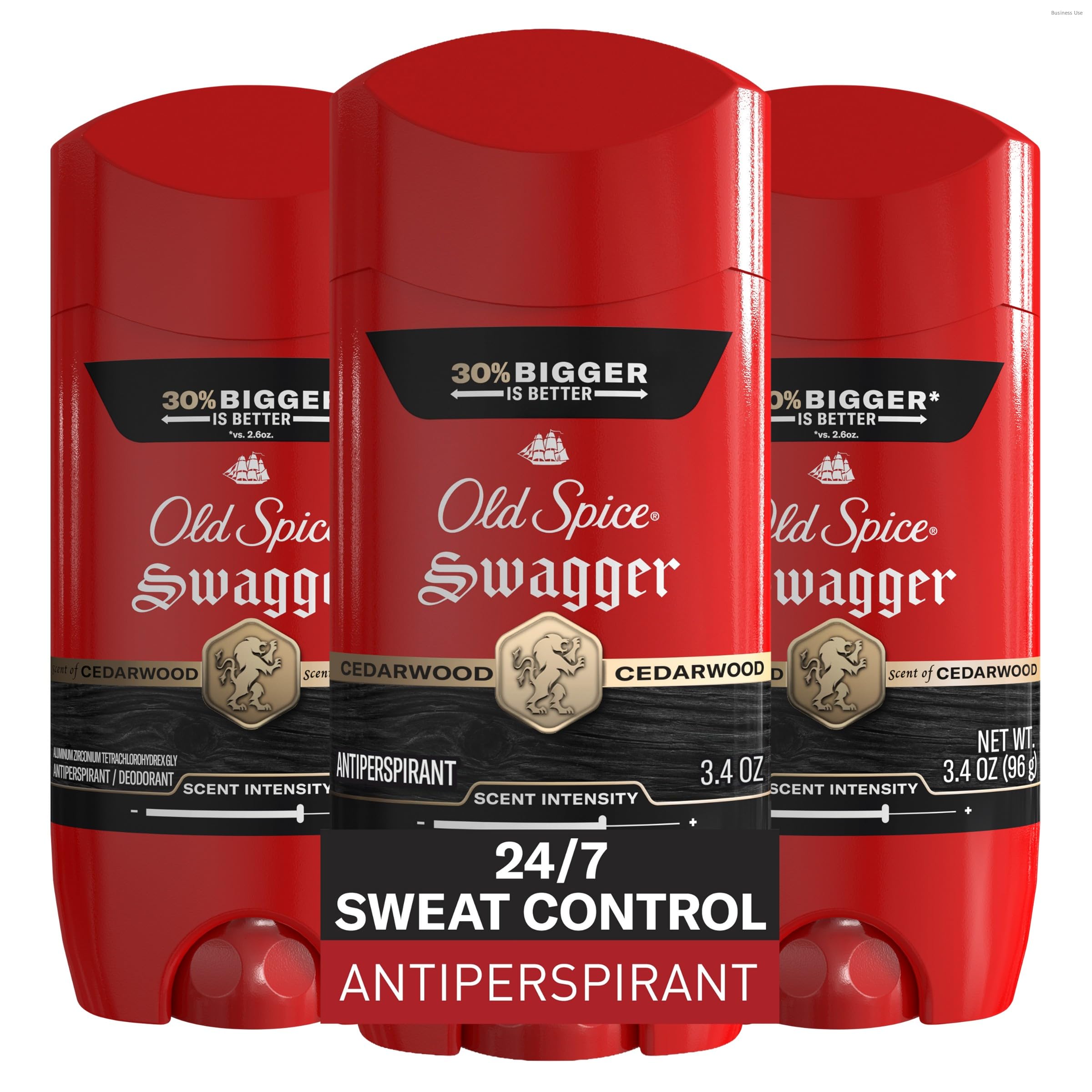 Old Spice Antiperspirant Deodorant for Men, Swagger Scent, 3.4 oz Pack of 3