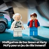 LEGO Speed Champions Time Machine from Back to the Future Toy - Car Model Kit w/Doc Brown & Marty McFly Minifigures - Gift for 9+ Year Old Boys, Girls & Movie Fans - 77256 - 6