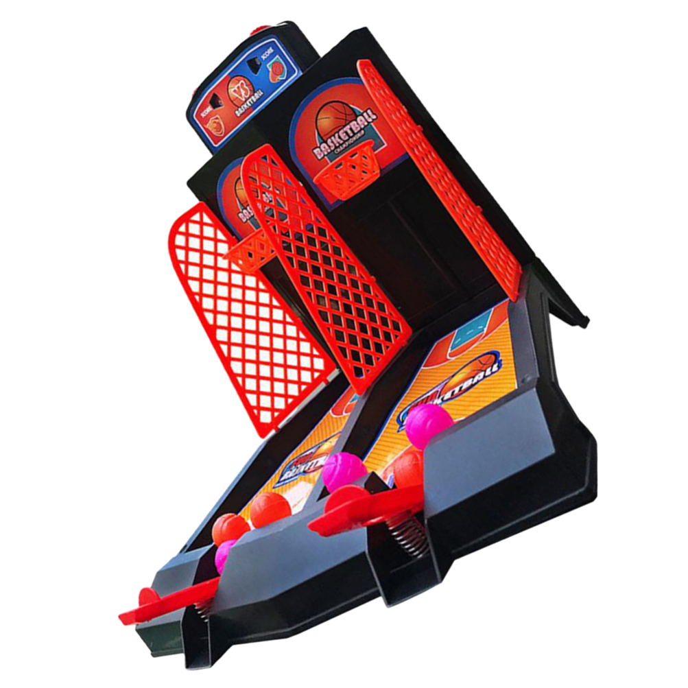 Jouet De Basket-Ball De Bureau - Lot De 2 Mini Paniers Avec Balles | Jeu De Doigt Anti-Stress | Pour Enfants Et Adultes