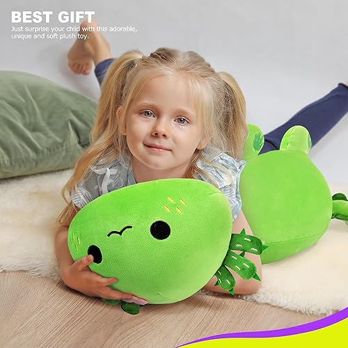 Miniatura 7 de Onsoyours - Lindo gatito de peluche acostado, suave, tipo almohada con diseño de ánime, abrazable, para niños (negro A, de 13 pulgadas)