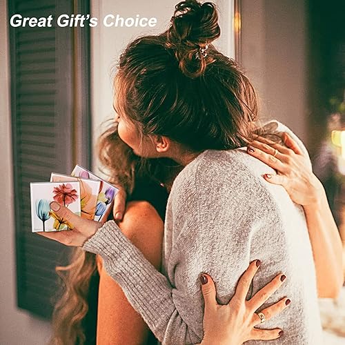 Miniatura 7 de Empire Art Direct Albert Koetsier B1 - Juego de 12 posavasos florales de cristal para bebidas con fondo de corcho para protección de mesa