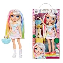 Rainbow High My Fashion Style Doll – Amaya – Bambola alla moda color arcobaleno di 28 cm con abito e borsetta alla moda, snodata, collezionabile, età 4-12 anni