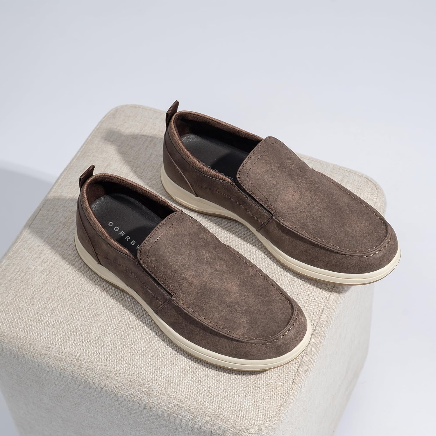 Men's Slip on Shoes, Casual Walking Loafers with Arch Support, Orthopedic Shoes Lightweight Non Slip Sneakers - Image 5