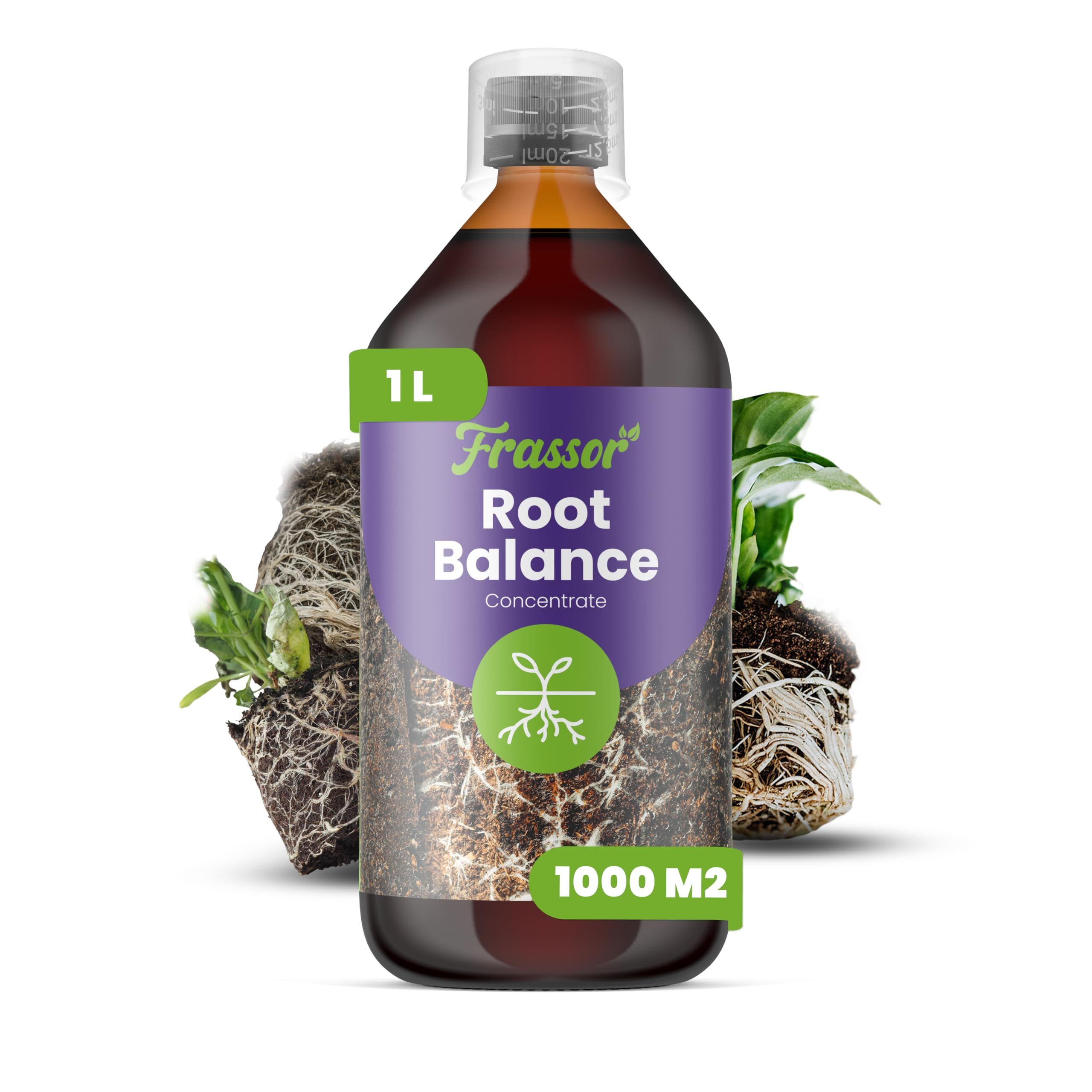 Concentré Équilibre Racinaire - 1L = 1000m² | Stimulateur Racinaire - Renforce Racines Et Absorption Des Nutriments - Frassor