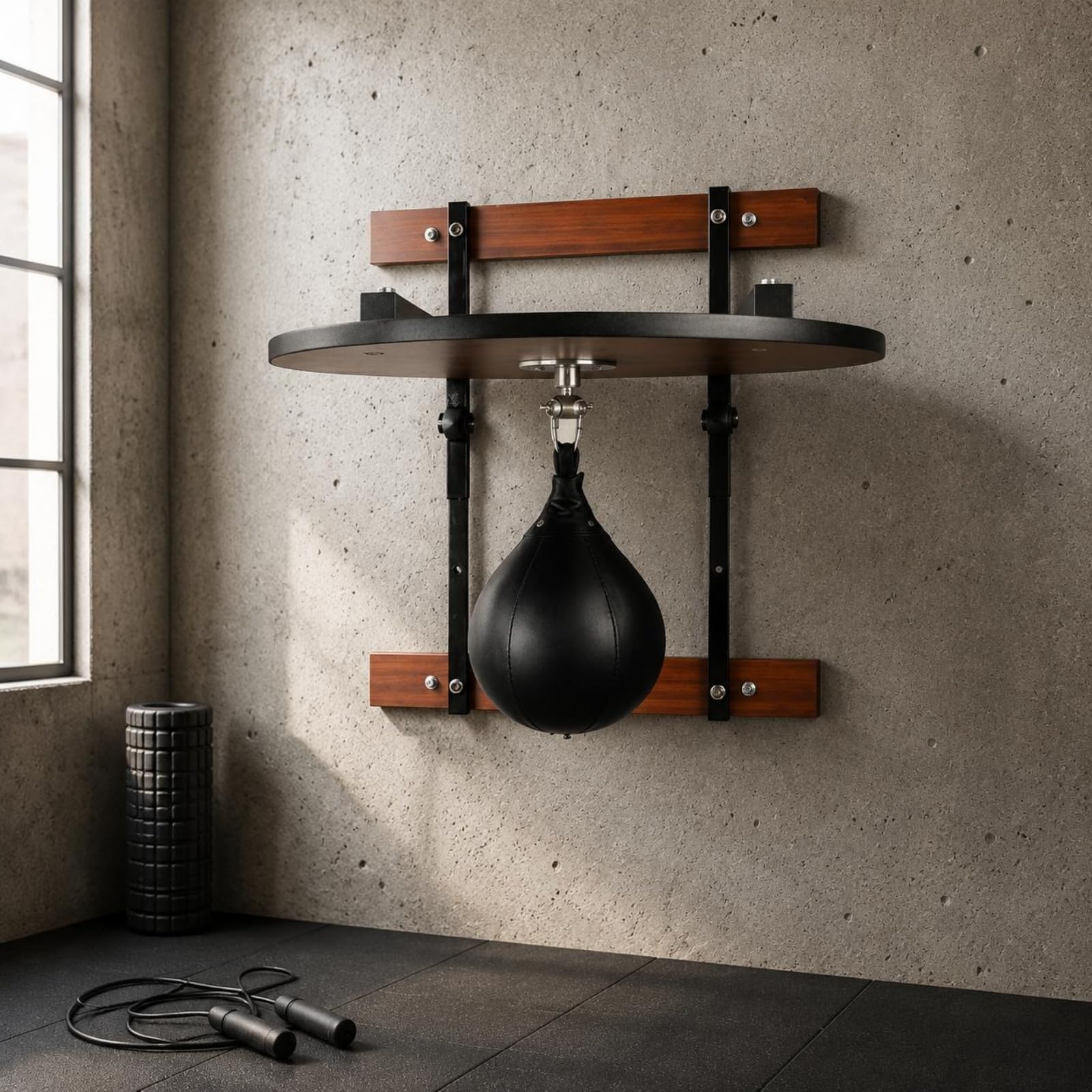 Attrezzatura Allenamento Piattaforma Palla Velocità Supporto Parete Bersaglio Reattivo con Hardware Metallico Regolare Adatta per Training Velocità