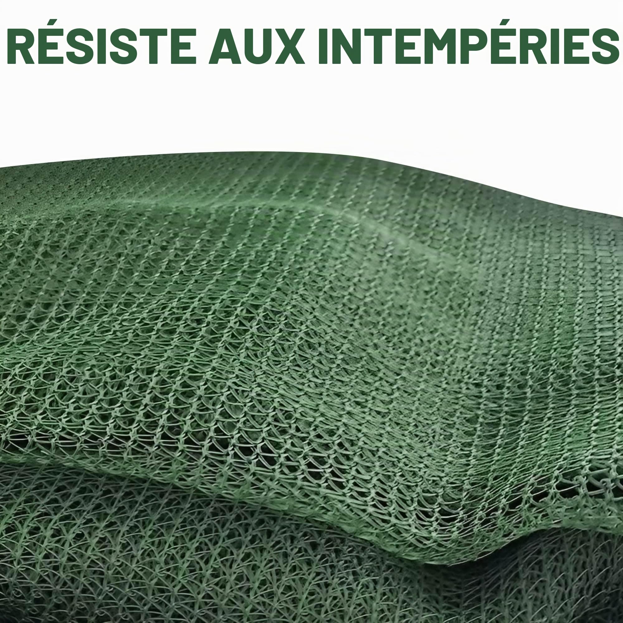 ESTO Filet en tissu anti-grêle, adapté pour fruits et légumes, jardins, plantes, anti‑oiseaux, en PE stabilisé aux rayons UV, bâche en toile, 5 m / 3 m, sans clips