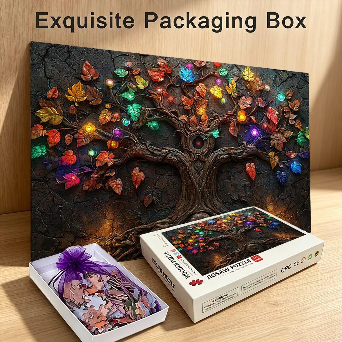 Puzzle 1500 Pezzi, Puzzle Albero, Legno Pezzi, Regalo Donna Uomo -12378