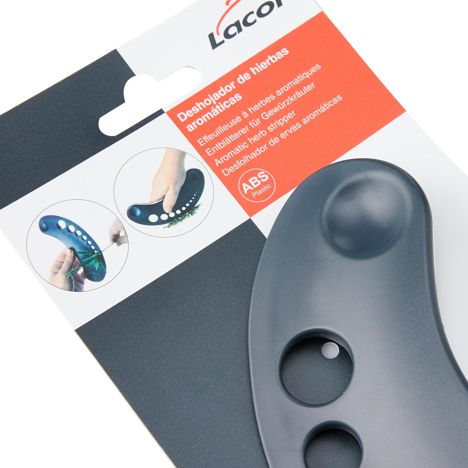 LACOR Aromatic Herb Stripper, Grey, 24 x 10 x 3 cm