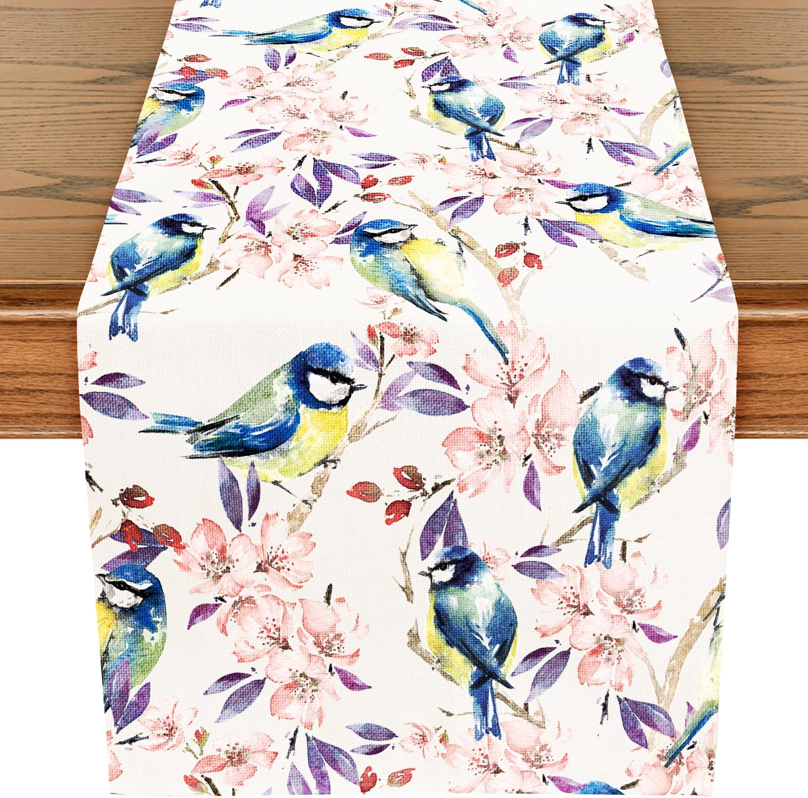 Amazon.com: WRAPAHOLIC Blue Birds Table Runner - 13 x 72 Inch ...