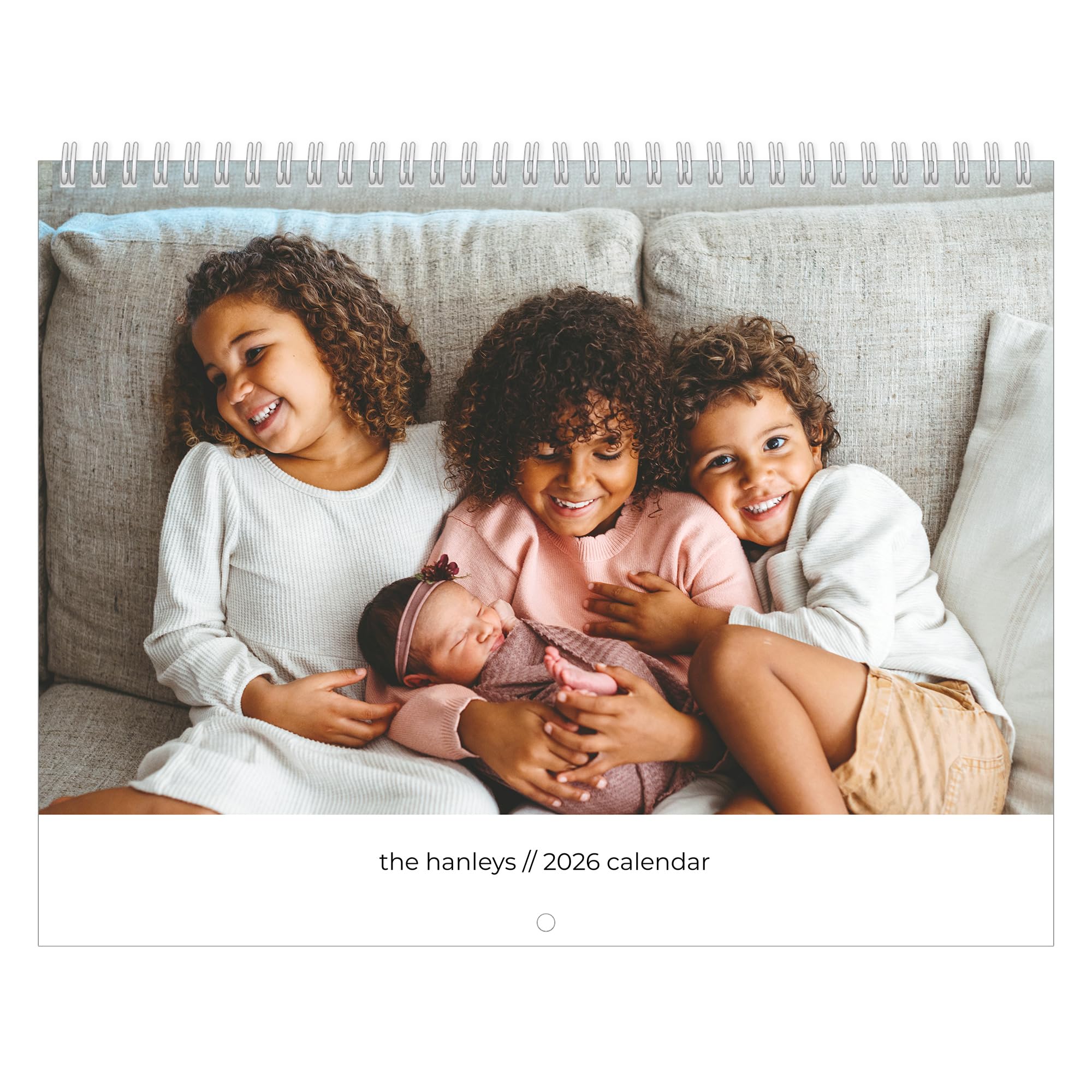 Let's Make Memories Modern Type Calendar