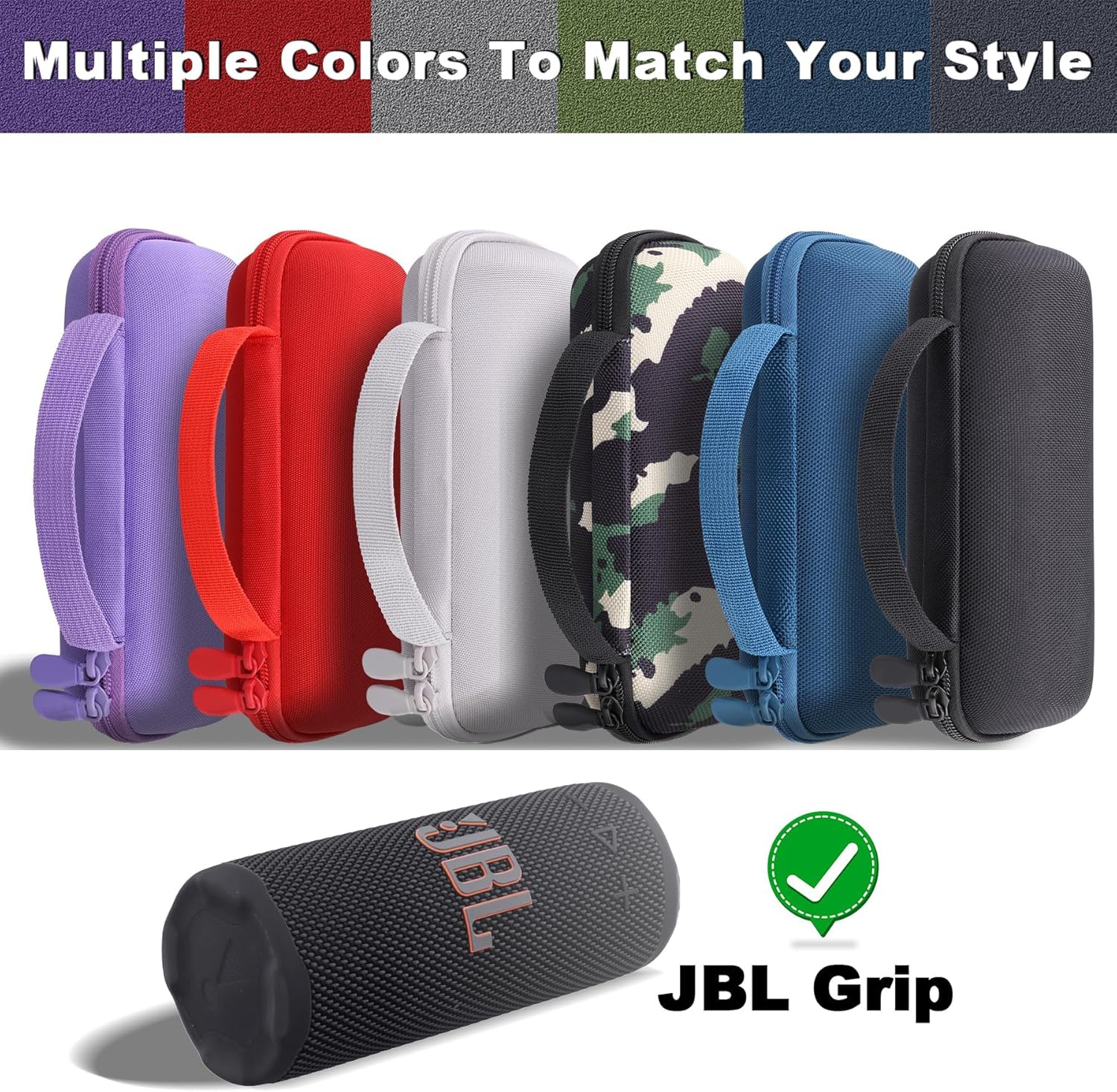 khanka for JBL Grip Mobile Speaker Hard Storage Case,Travel Carrying Case for JBL Grip Bluetooth Speaker（Red） - Image 8