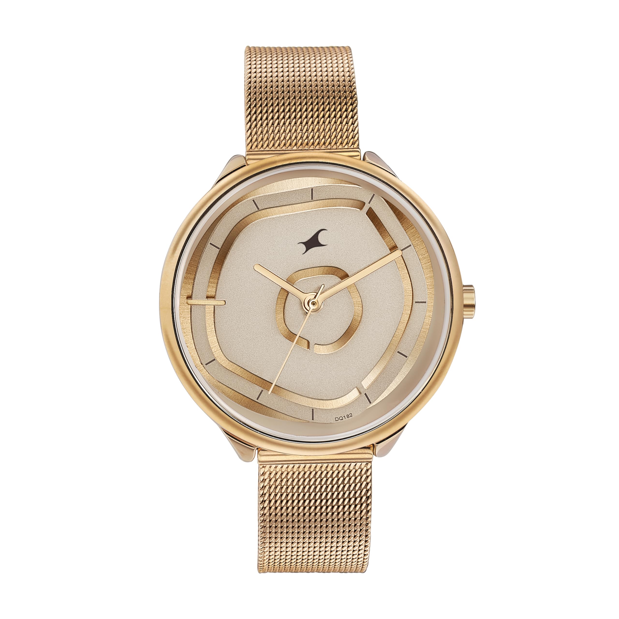 Fastrack Stunners Quartz Multifunction Rose Gold Dial Stainless Steel Strap Watch for Girls-6303WM01/NT6303WM01-image-0