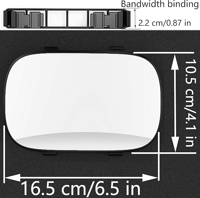Espejo de Visor Universal Ajustable 6.7" para Auto - Negro miniatura 2