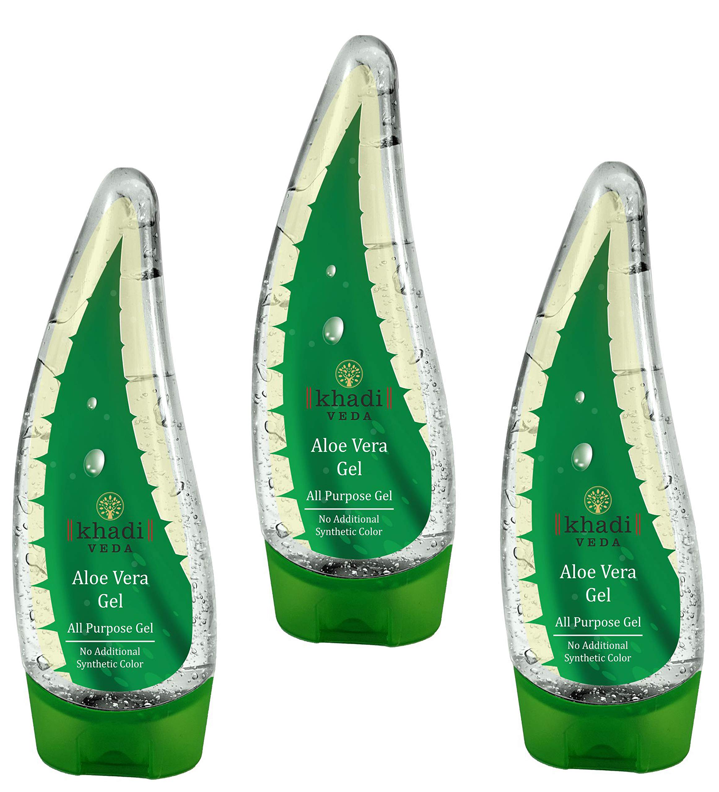 khadi VEDAAloe Vera All Purpose Gel 120 gm Each (Pack Of 3)