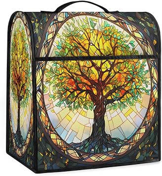 Kitchen Aid Mixer Cover Compatible with 6-8 Quarts, Cover for Ktchen Aid Stand Mixer, Kitchen Aid Dust Cover for Mixers, Kitchen Aid Bowl Lift Mixer Appliance Covers Tree Dream Window