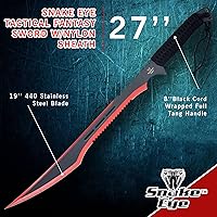 Vista 65 de Snake Eye Tactical Fantasy Sword w/Nylon Sheath Machete Outdoors Camping