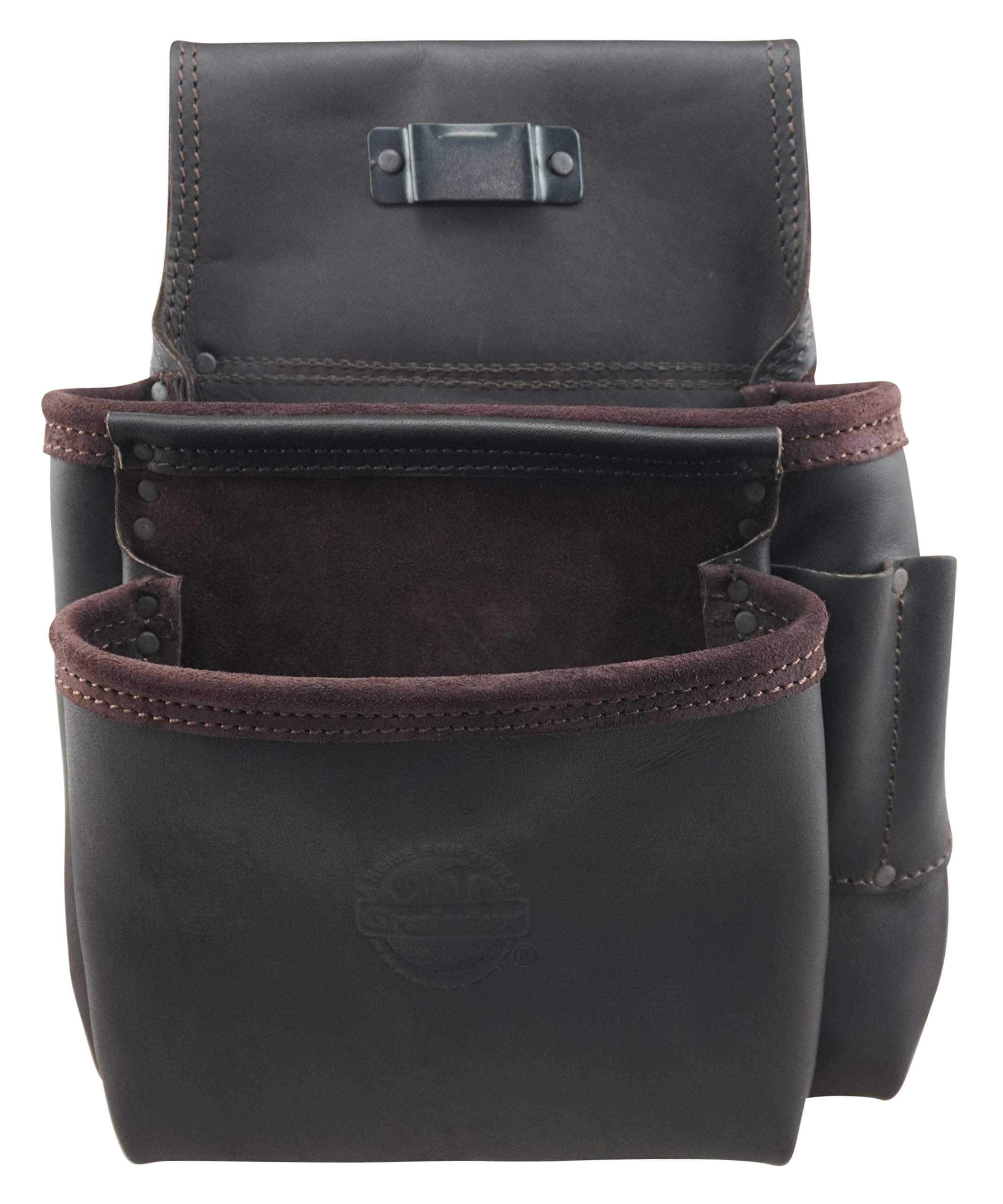 Graintex OS2080 8 Pocket Nail & Tool Pouch Top Grain Oil Tanned Leather for Framers, Constructors, Electricians, Plumbers, Handyman