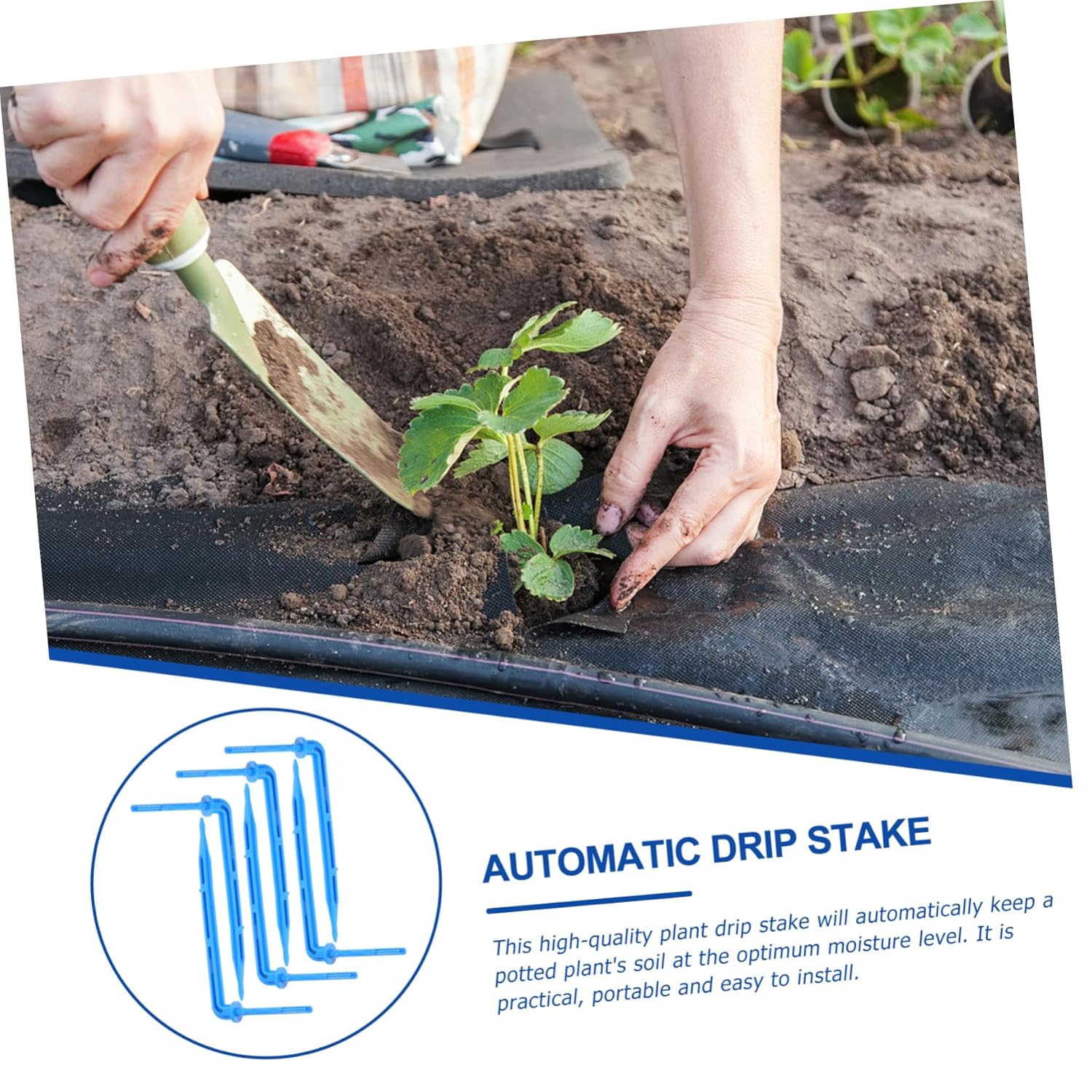 VICASKY 4sets Irrigation Tools U Plants Garden Watering System Soaker Drip Irrigation Spikes Indoor Plant for Pots Irrigation Plant Drip Stakes Irrigation Stake 100pcs*4