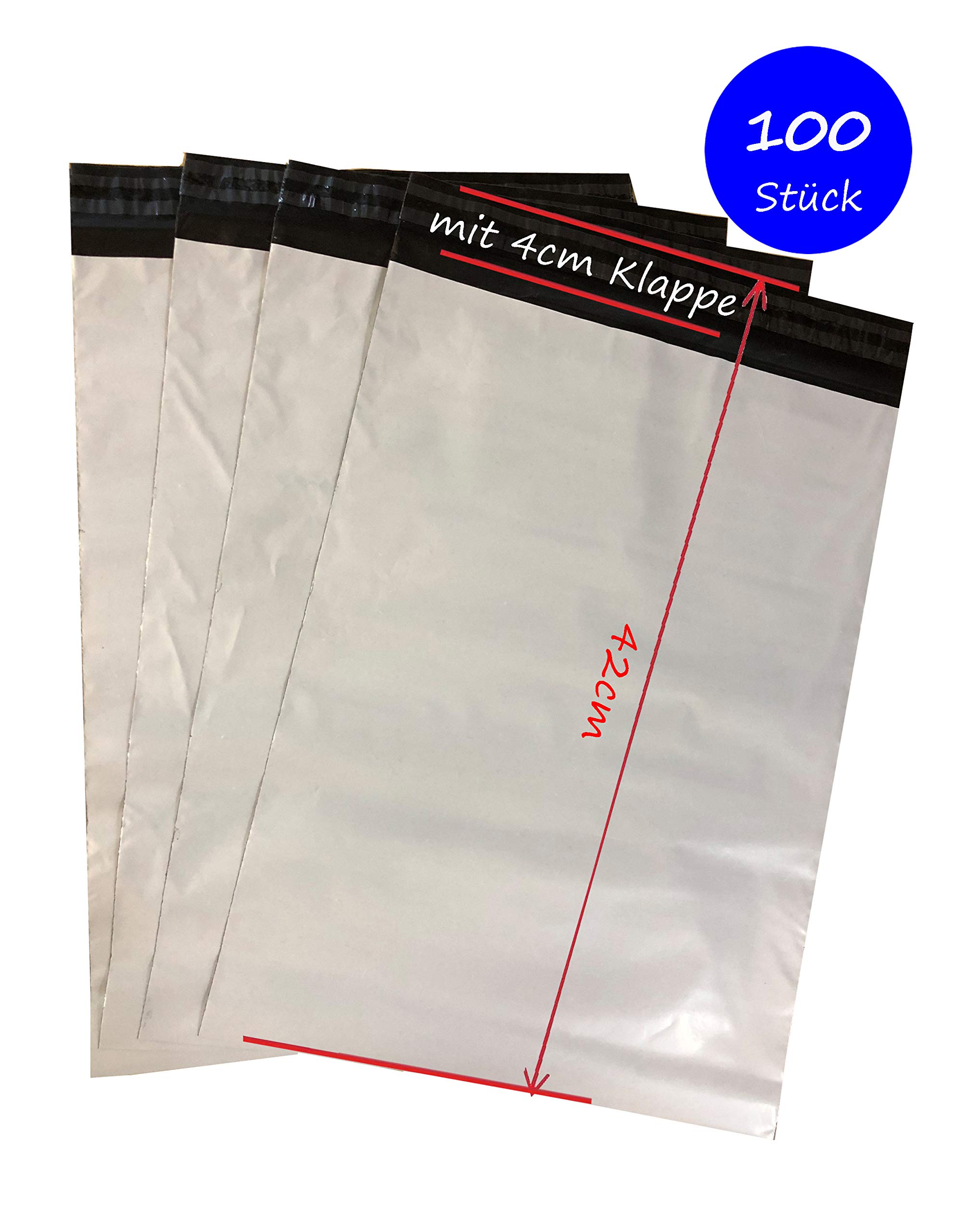 100 Pantalla bolsas para envío envío Bolsa Bolsa de envío 28 x 42 cm