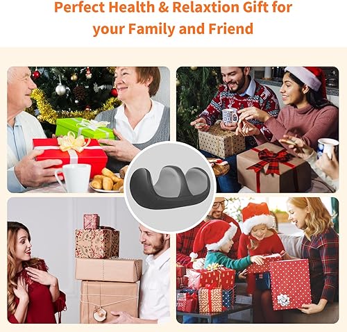 Miniatura 7 de Masajeador de pies y pantorrillas con calor, masajeador de pies Shiatsu para aliviar el dolor, máquina masajeador de tejido profundo con rodillo