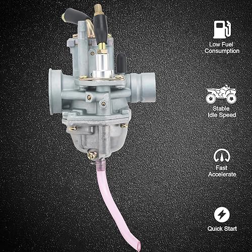 Miniatura 3 de Carburador Predator para Polaris Predator 50 04-07, Predator 90 01-03, Sportsman 90 01-06, Scrambler 5090 01-03 con caja de filtro de aire y kit de