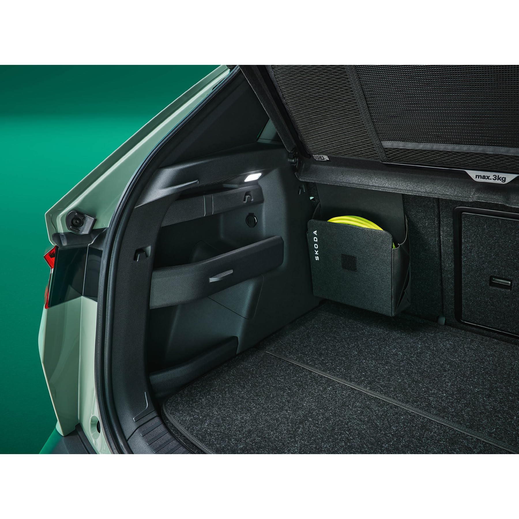 Tappetino Bagagliaio Adatto per Skoda Enyaq 2020-2025, Antiscivolo