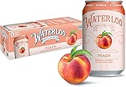 Waterloo Sparkling Water Peach Naturally Flavored, 12 Fl Oz Cans (Pack of 12) – Zero Calories and Zero Sugar or Sweeteners