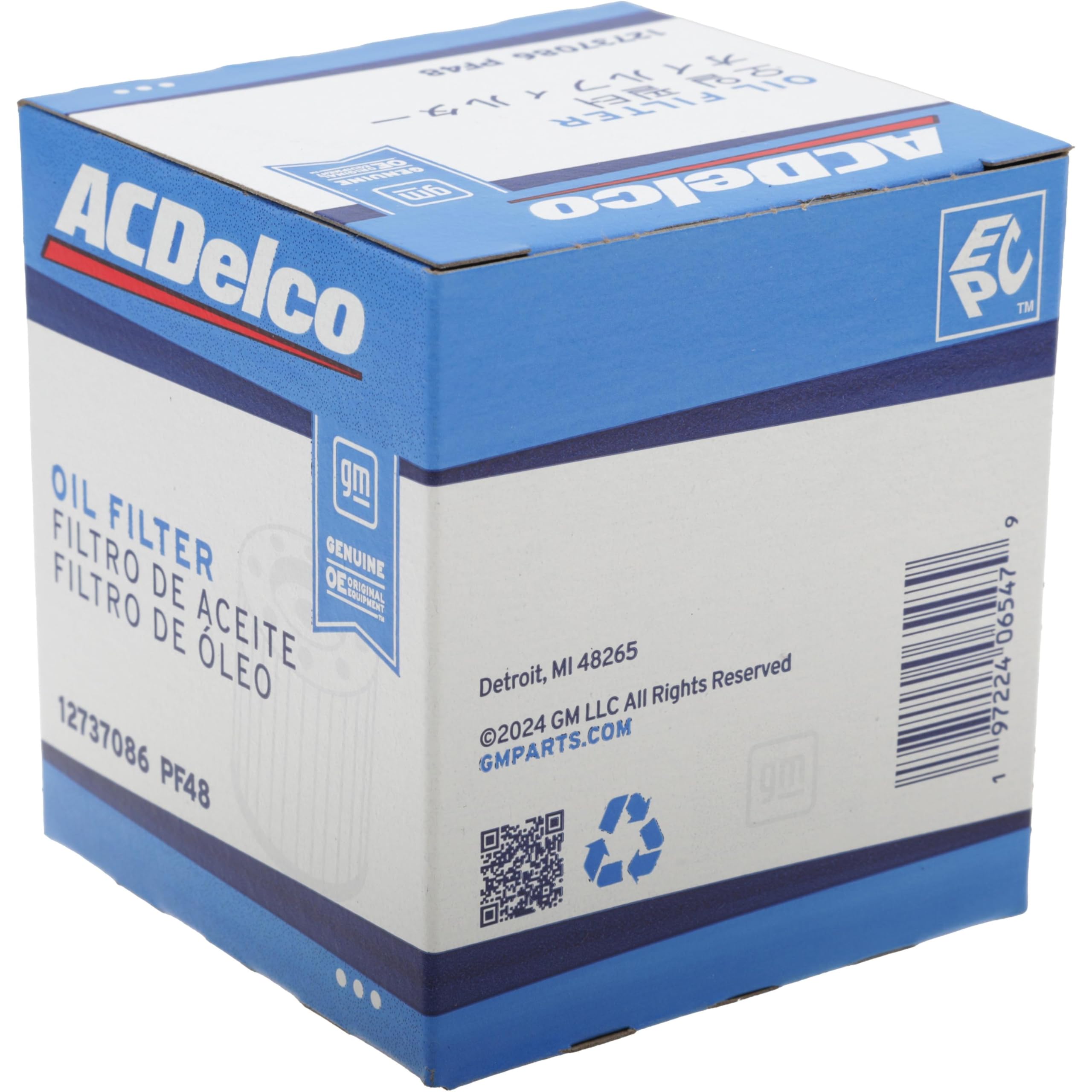 ACDelco GM Original Equipment PF48 (12737086) Oil Filter