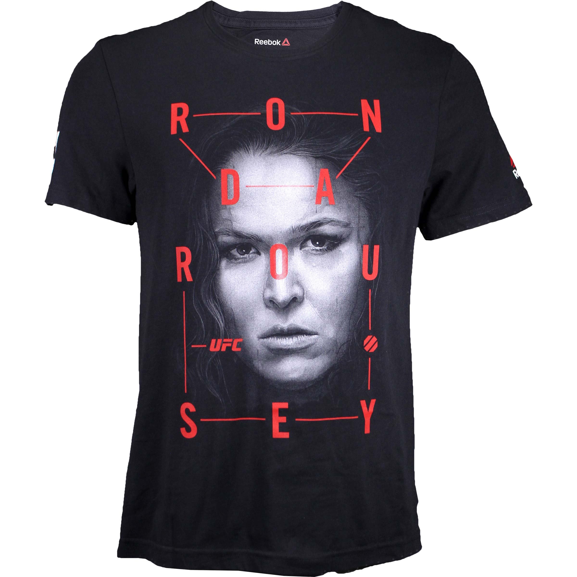 ReebokRonda Rousey UFC Men's Black Fan Gear Artist Series Fighter T-Shirt AP6664