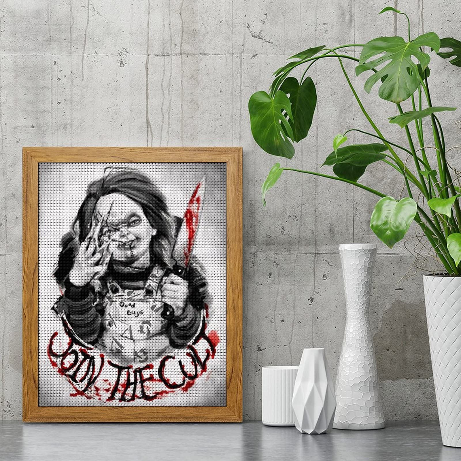 Amazon | ダイヤモンドアート チャイルド プレイ チャッキー 絵画