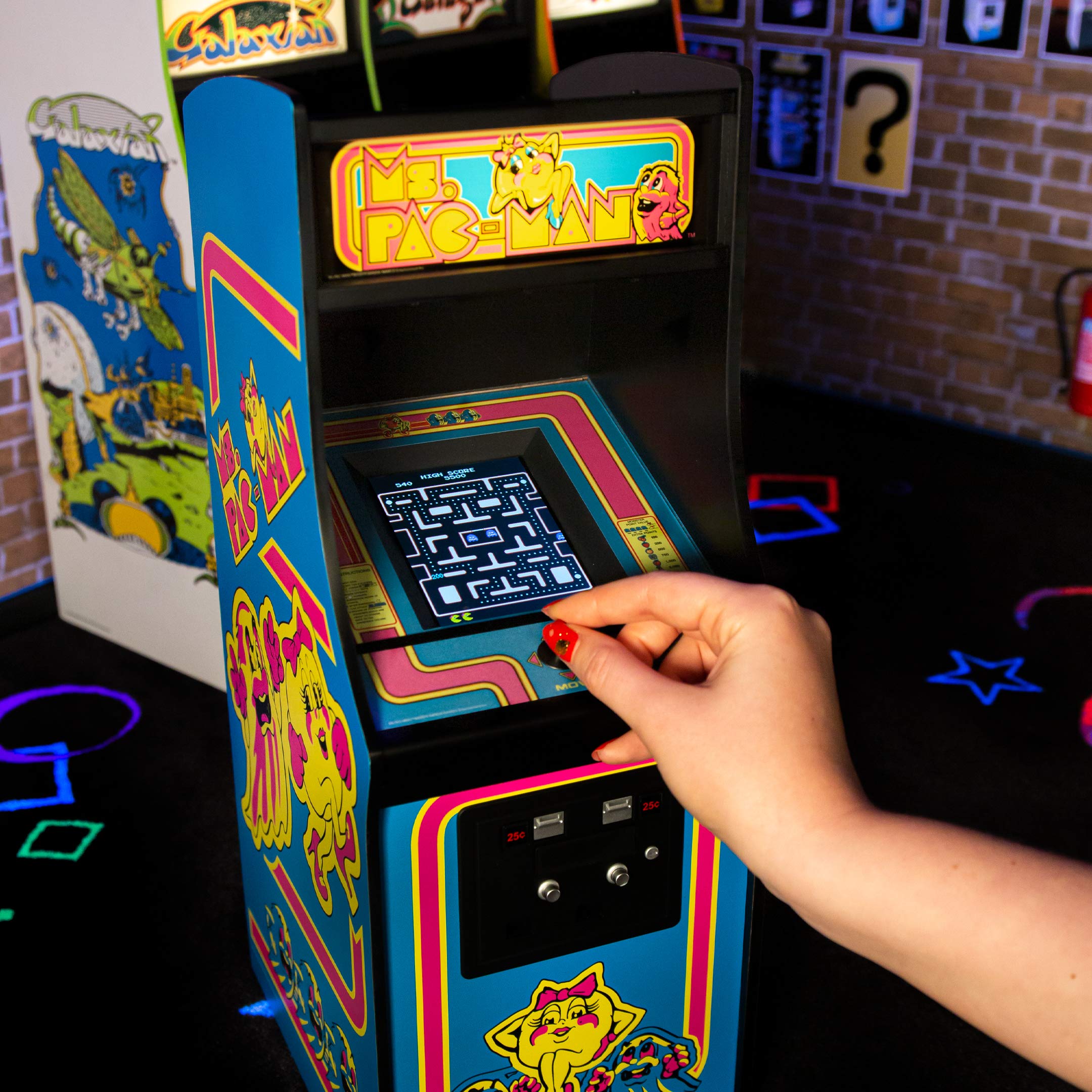 Buy Quarter Arcades Official Ms. PACMAN 1/4 Sized Mini Arcade