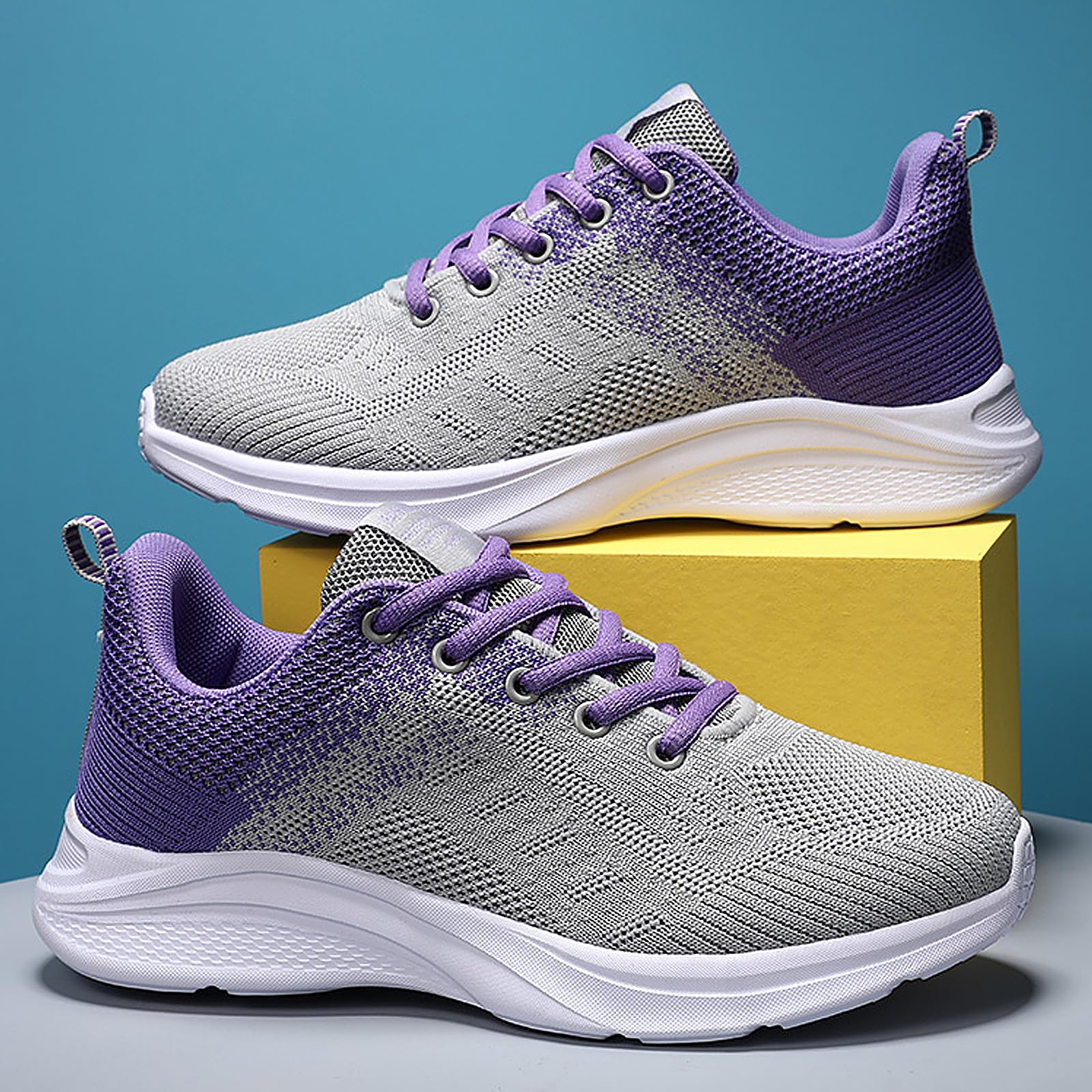 MIDQCGL Uomo Donna Scarpe Sportive Donna Scarpe da Ginnastica Corsa Sportive Fitness Running Sneakers Scarpe Basse Casual Walking Trainers 35-45EU