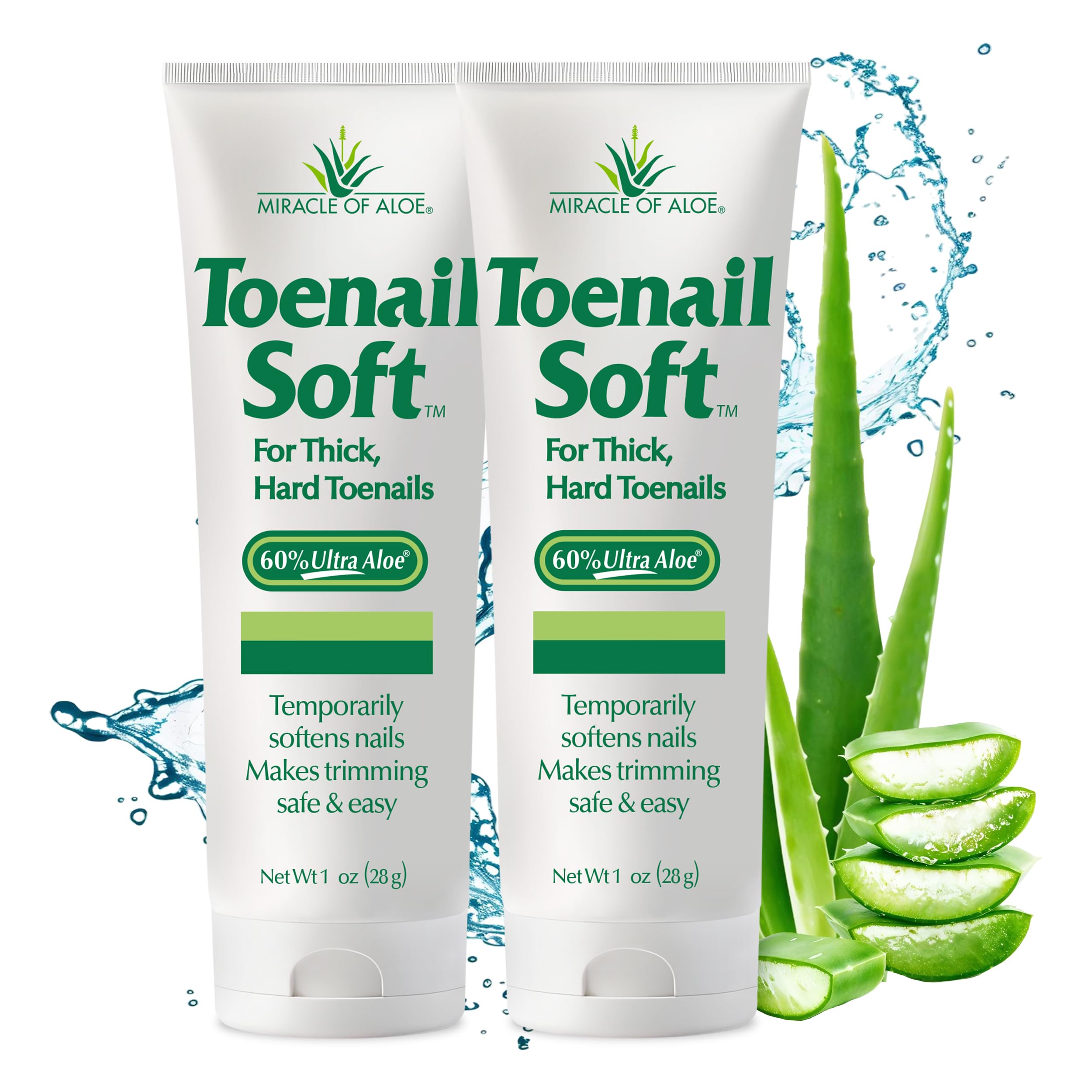 Toenail Softener for Thick Hard Toenails - Safe for Seniors & All Ages - Fast-Acting Toenail Softening Cream - Non Greasy Nail Cream Formulated with