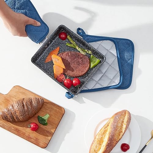 Miniatura 6 de Camruntius - Paquete de 4 soportes para ollas de cocina, resistentes al calor, almohadillas calientes para encimeras de cocina, salvamanteles para