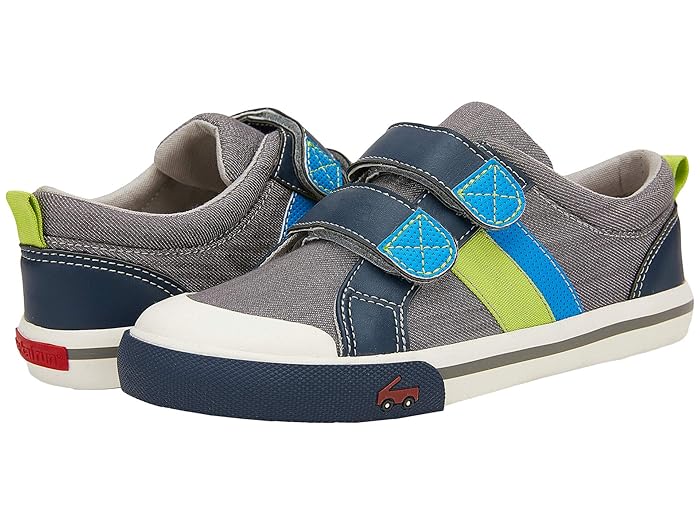 See Kai Run Russell Sneaker in Gray/Blue at Nordstrom, Size 1 Y