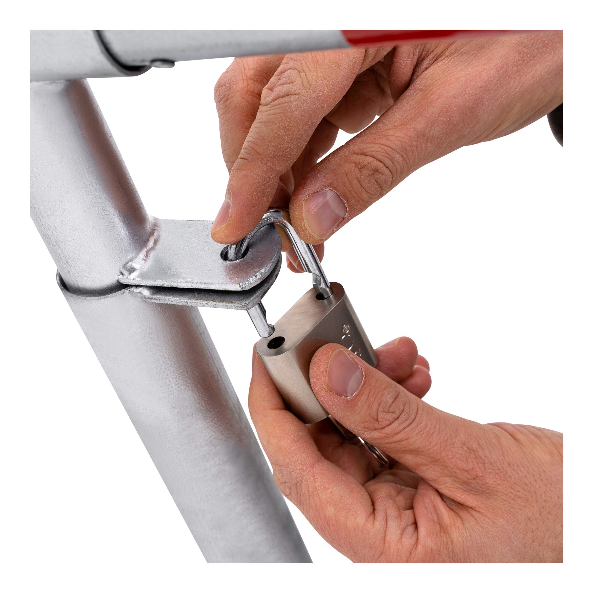 Arceau de parking rabattable STIER avec cadenas, HxlxP 420x753x365 mm