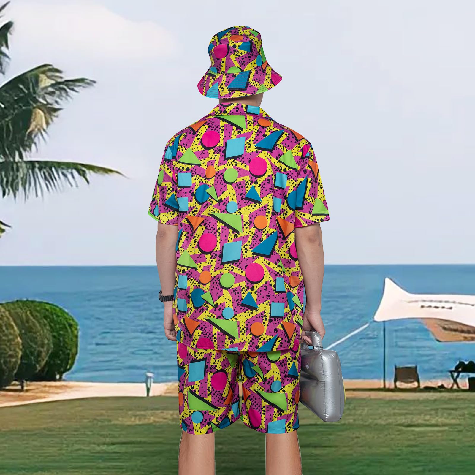 Conjunto de hip hop de los años 80 y 90 para adultos, disfraz retro de los años 80 y 90, conjunto de hip hop con sombrero y gafas, ropa deportiva para fiesta temática de discoteca