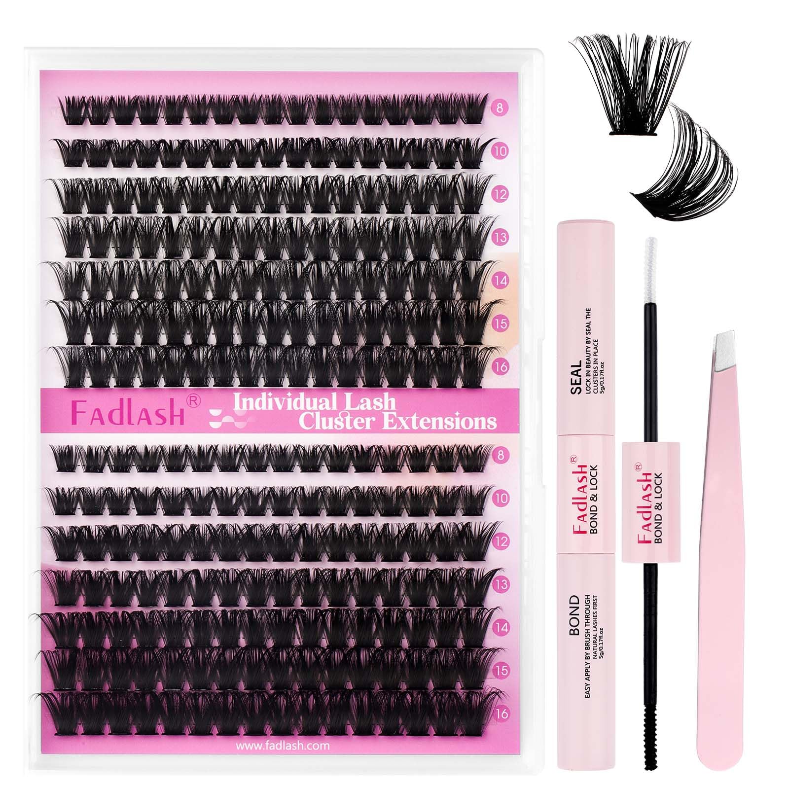 FADLASH Lash 120pcs 0.07mm D Curl 8-16mm 40D Mixed Trays Customizable DIY Eyelash Extensions for Beginners — view 155