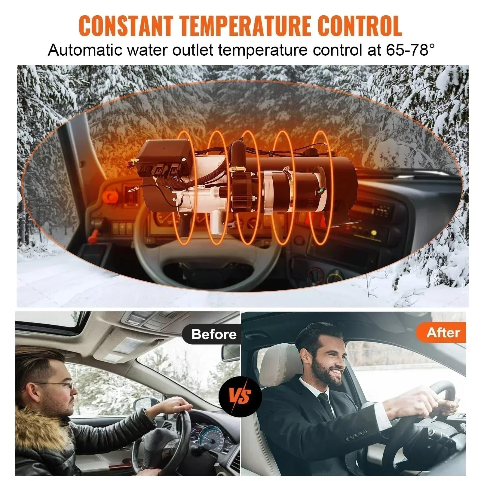 Pompa Dell'acqua Refrigerante 12V/24V 10kw Efficiente Riscaldamento Dell'acqua Riscaldatore Per Auto Automobile Preriscaldatore Diesel Riscaldatore Parcheggio Diesel(24V)
