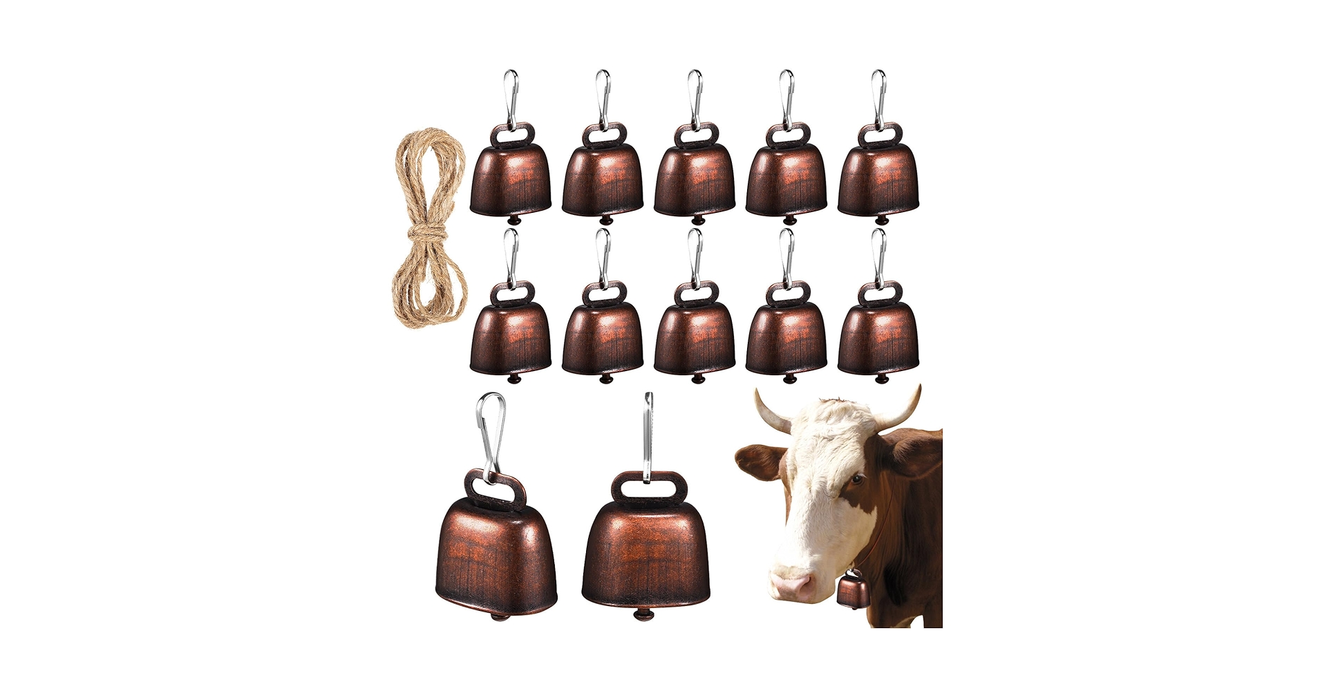 Amazon.co.jp: ERINGOGO 12個 牛の鈴 カウベル 牛の大きな青銅の鐘 Amazon.co.jp: ERINGOGO 12個 牛の鈴 カウベル 牛の大きな青銅の鐘