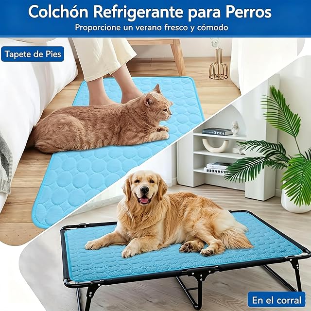 Foto 3 de 6 de XJQ Alfombrilla para Perros, Cojin Perro Refrescante PortáTil