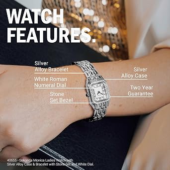 Sekonda Monica Ladies 20mm Quartz Watch in White with Roman Numerals, Analogue Display and Alloy Strap