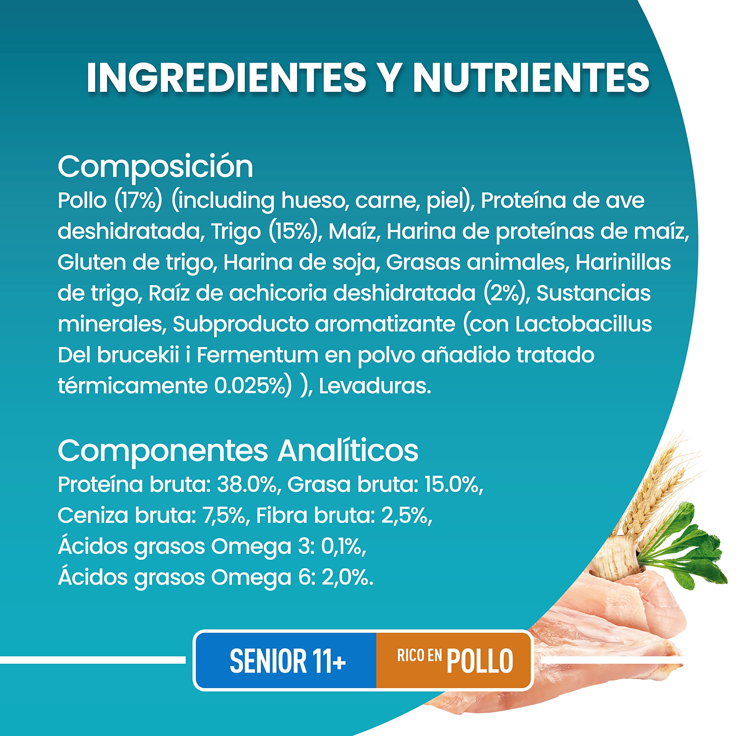 Purina ONE Bifensis pienso gato Adulto Senior 11+ Pollo 6x1,5 kg