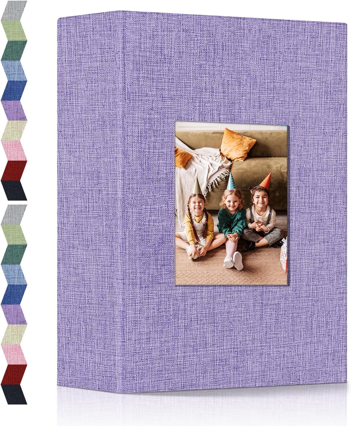 Popotop Photo Album 4x6-200 Photos Photo Books with 200 Horizontal Pockets,Linen Cover Albums for Family Wedding Anniversary Baby Vacation Pictures