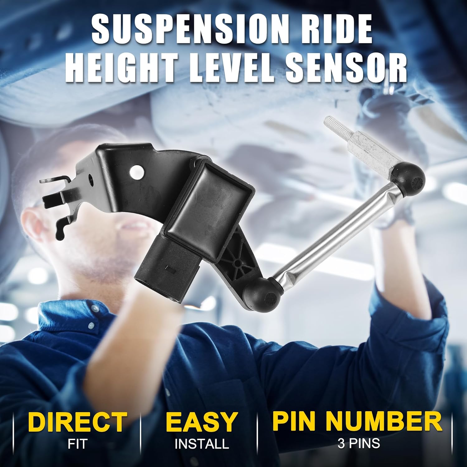 Air Suspension Ride Height Level Sensor for Audi A6 Allroad No.4K0941286B | Front Right Height Level Sensor 1 Pcs