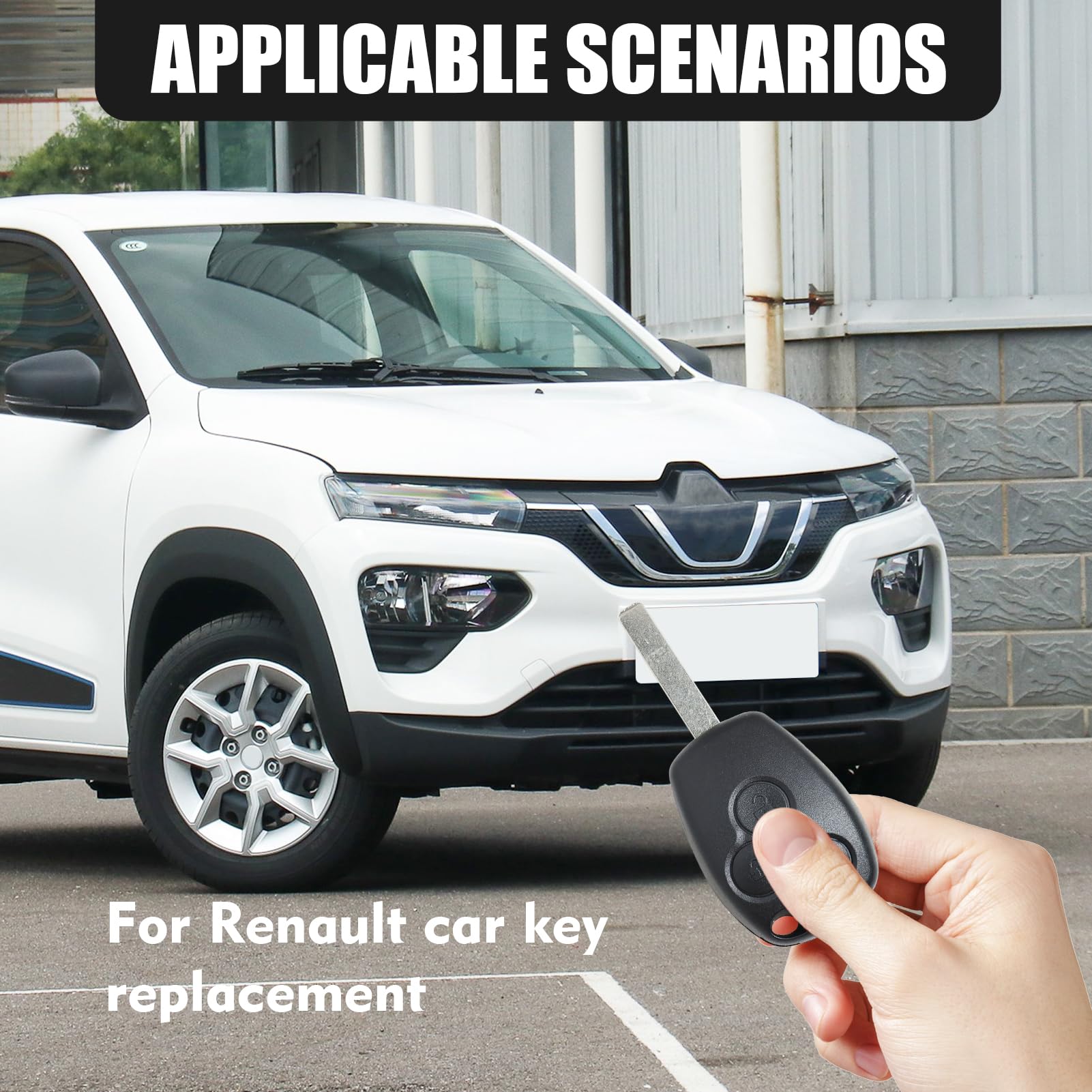 Coque Silicone Clé Voiture 3 Boutons – Étui Protecteur Souple Pour Renault Clio, Twingo, Megane, Captur, Smart Fortwo & Plus