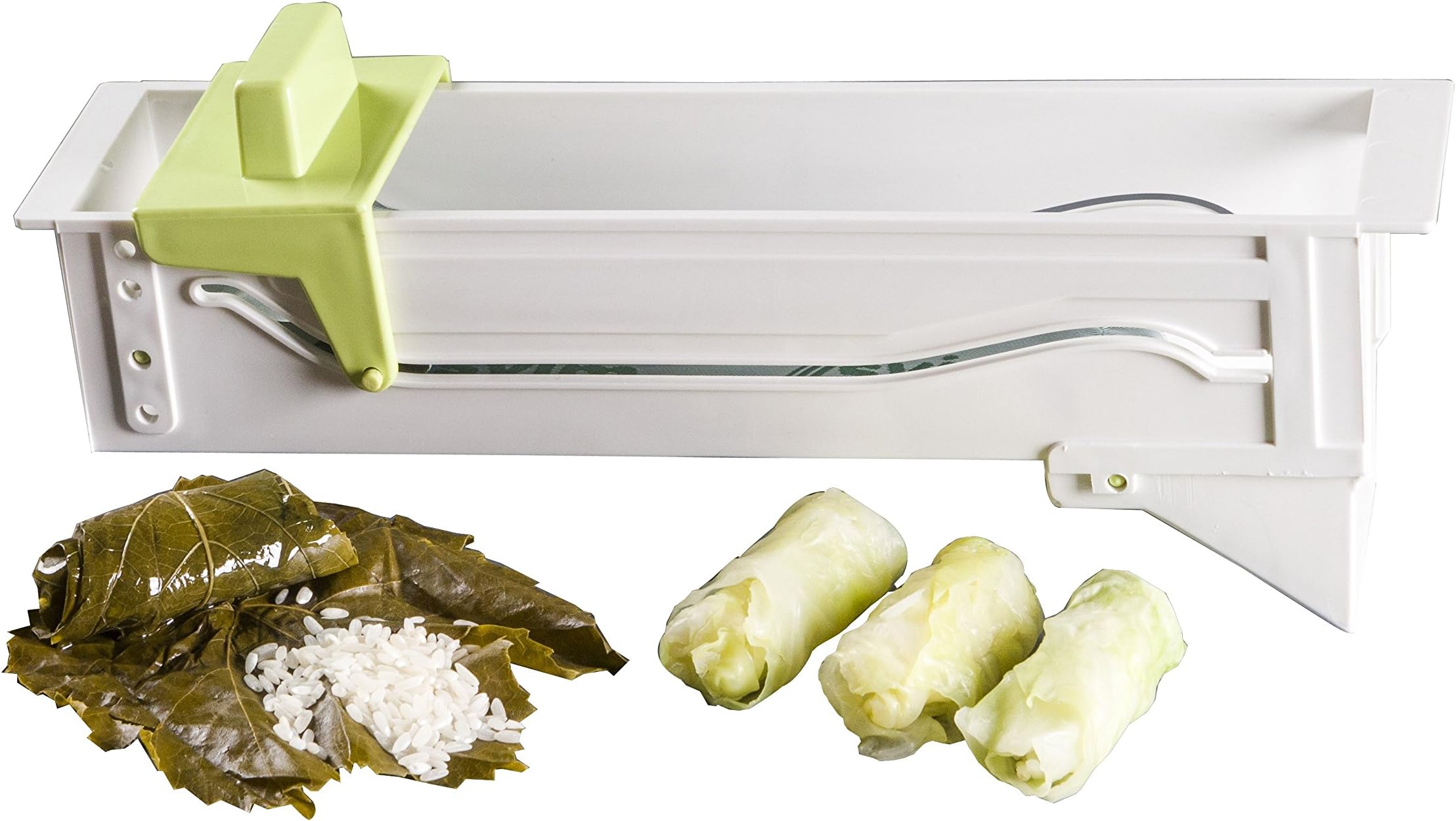 SVIM 1612 Dolma Serma Chef Vine Leaf Roller, Plastic, white, 29 x 7 x 10.5 cm