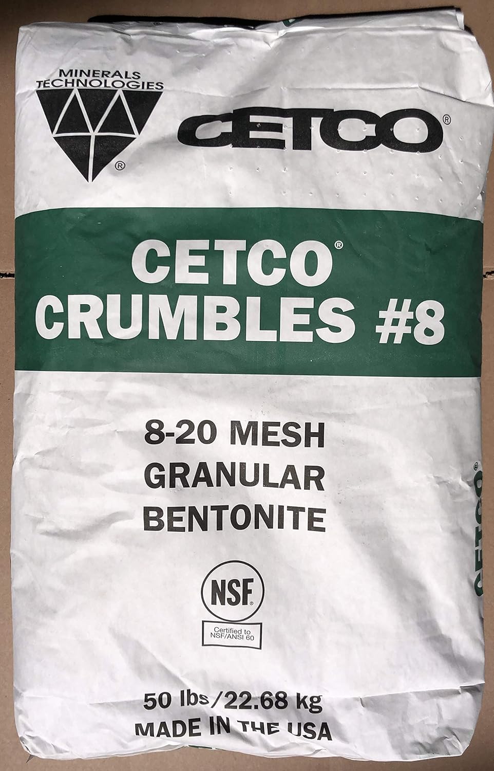 Bentonite Crumbles 50LB Single Bag - Industrial Sealing Material